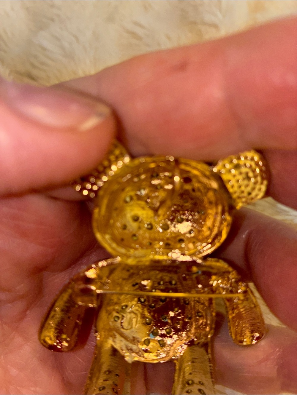 Multicolor Rhinestone Teddy Bear 🧷 Accessory - Picture 4 of 7